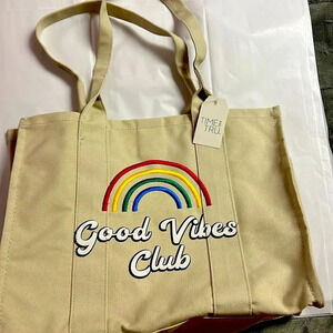 NWT Time and true lined canvas bag